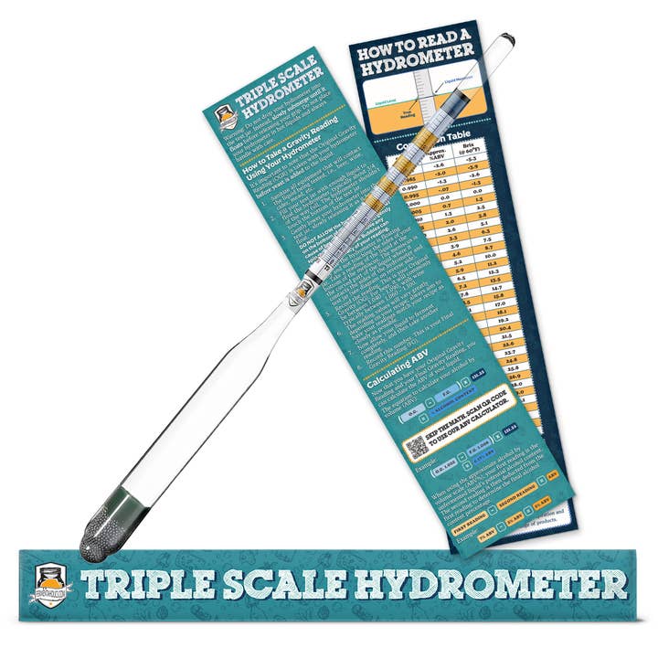 Tredobbelt skala hydrometer for engroshandel hos Fermentaholics