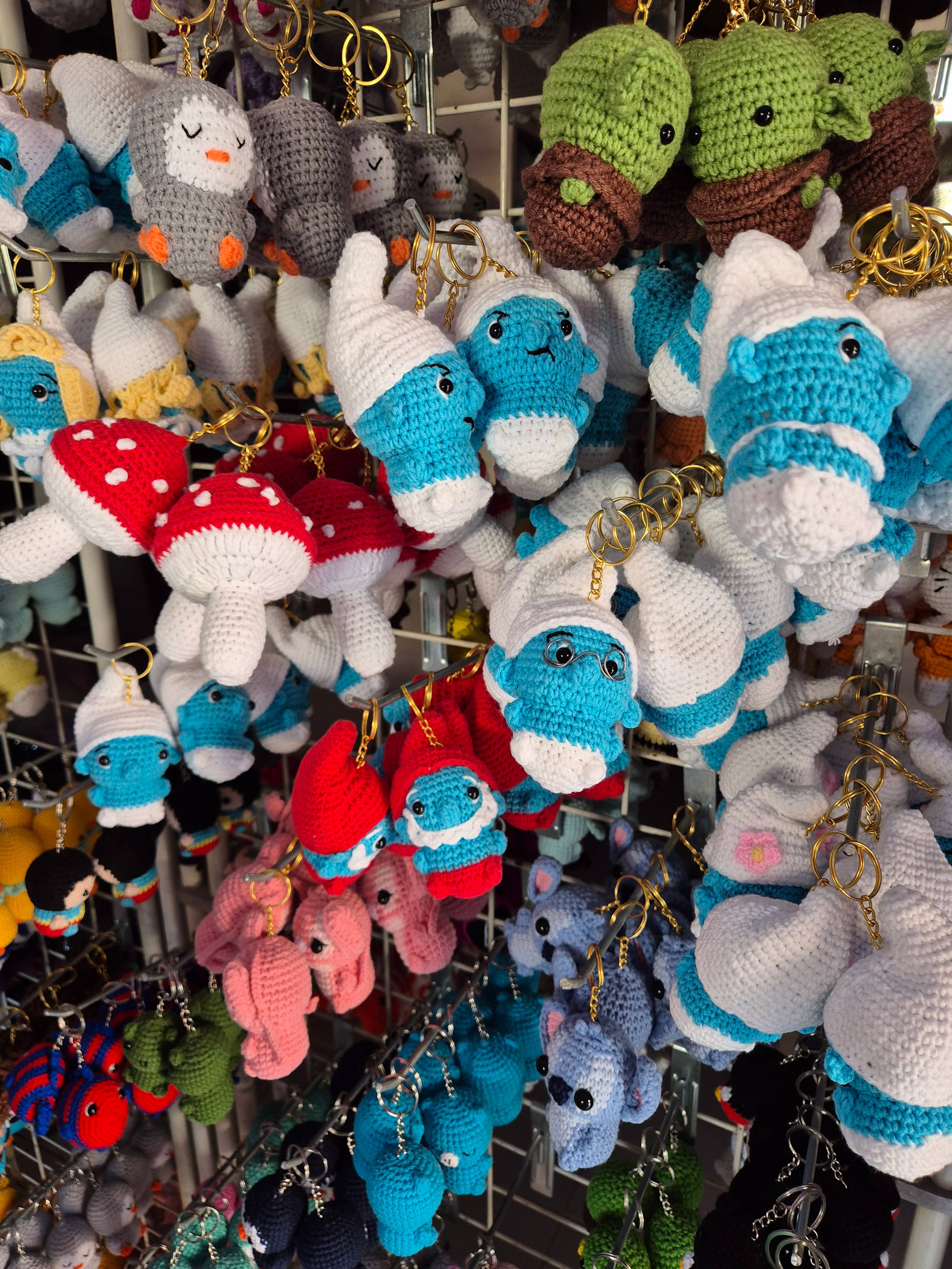 despinacrafting - Wholesale Keychain - Women's - Grumpy Smurf Crochet Keychain – Handmade with Attitude1