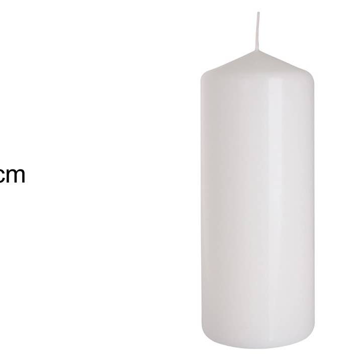 Esoterica Arte - Wholesale Pillar Candle - V. Pillar White 60x150mm (6 pcs)0