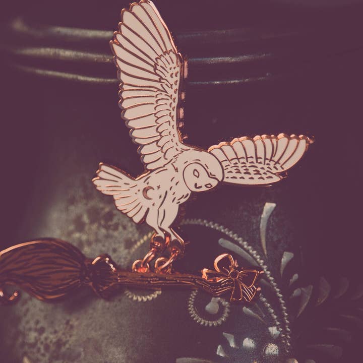 Starlight Owl - Enamel Pin for wholesale by The Pickety Witch