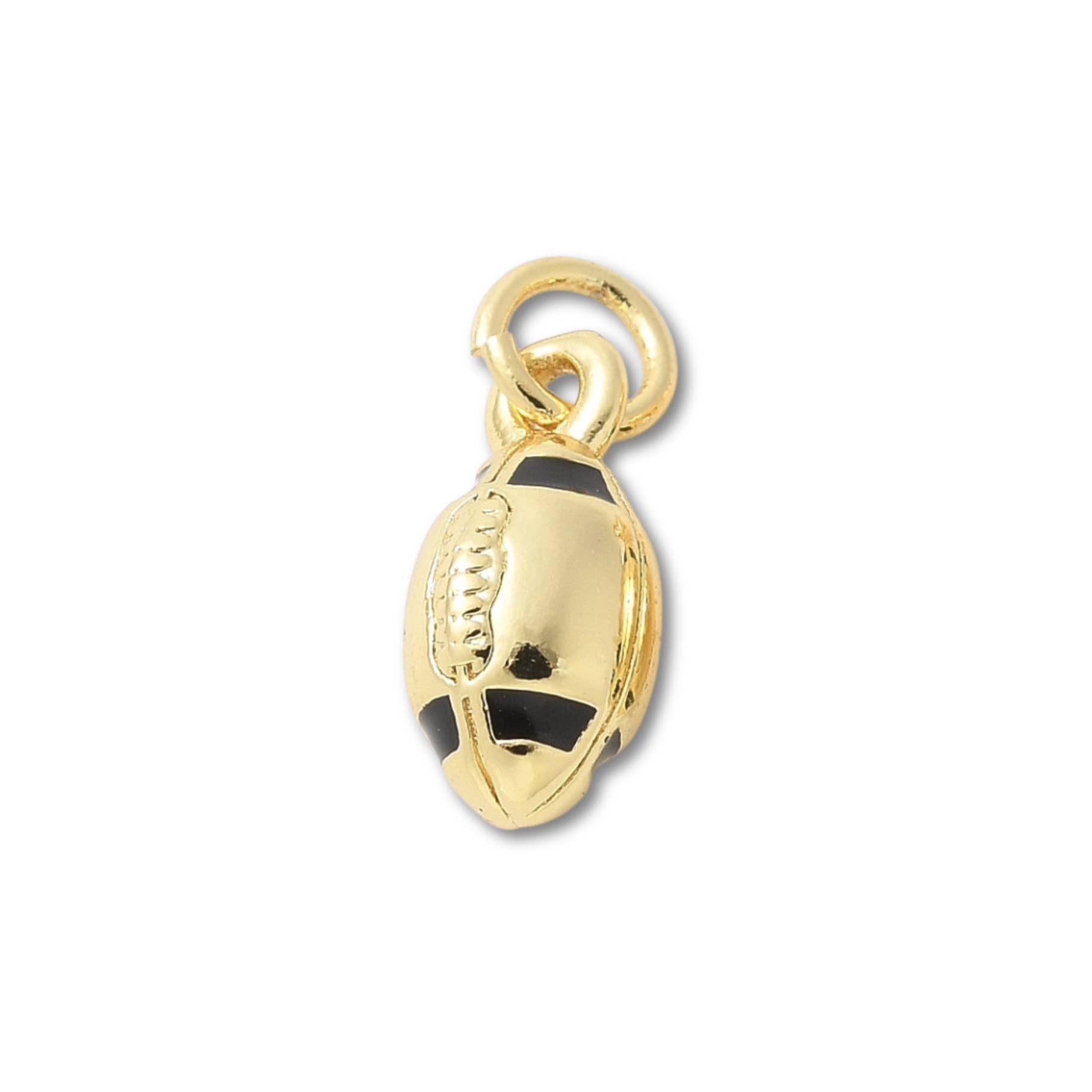 Love, Paige Designs - Wholesale Individual Charm/Pendant - Football Mini Sports Gold Charm