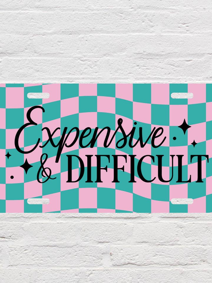 Dyrt & Vanskeligt Nummerplade for engroshandel hos SMR Wholesale