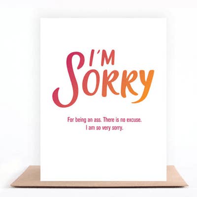 A014-C I'm Sorry Greeting Card for wholesale by Love & Recovery