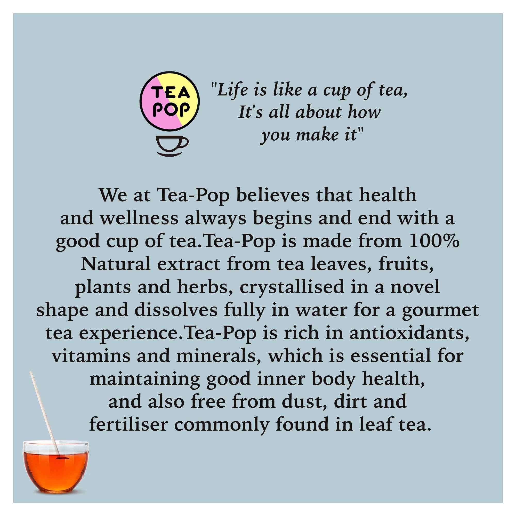 Northern Tea Company - Wholesale Tea Bags - NEW! Winter Warmer Tea-Pop sticks, 6 Delicious blends2