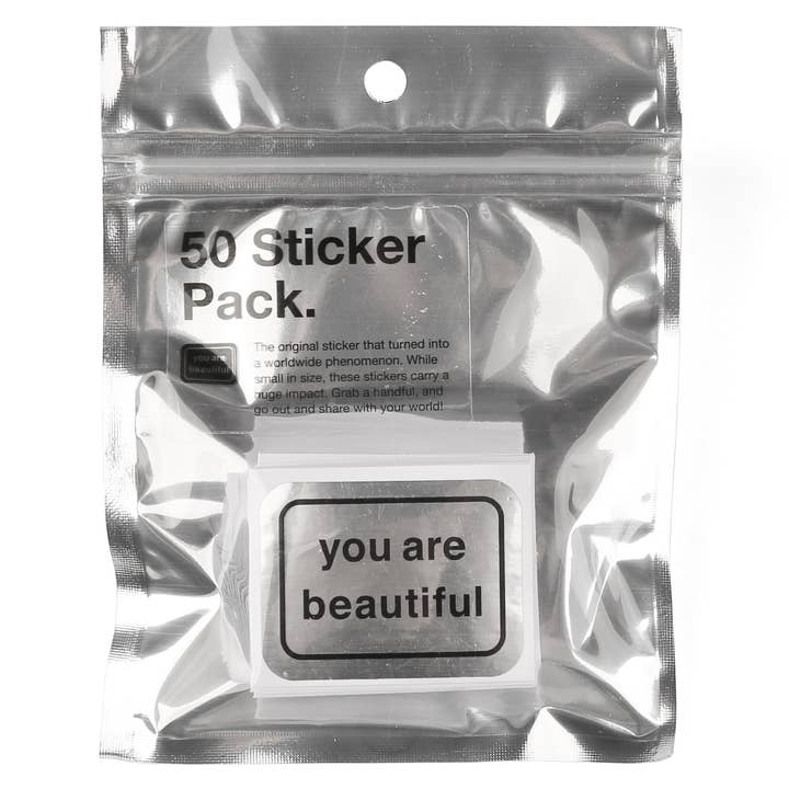 You Are Beautiful - Wholesale Sticker - The Original You Are Beauitufl Stickers - 50 Sticker Pack