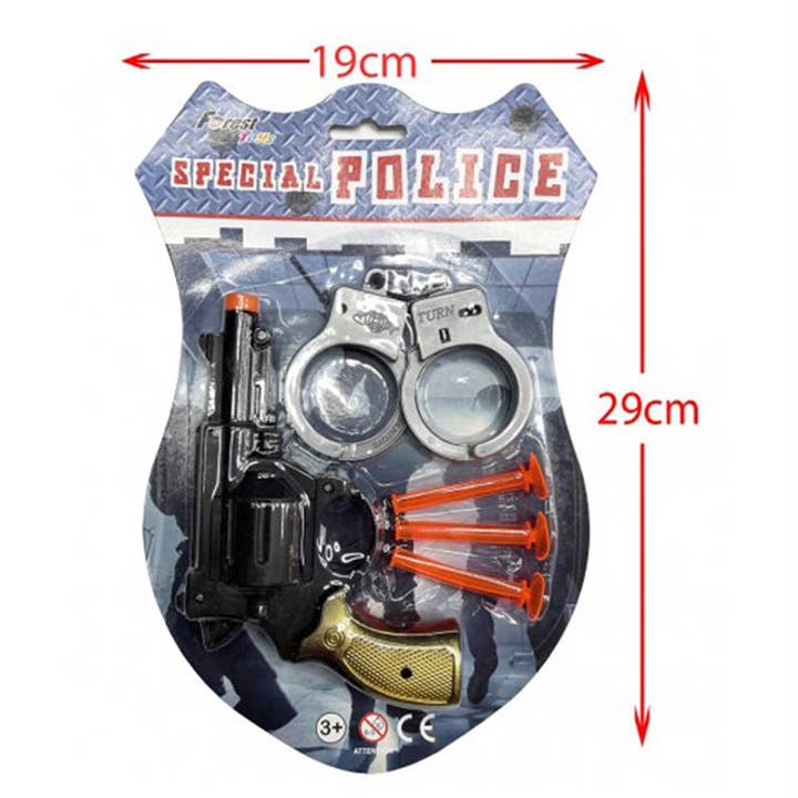 Blister Set Special Police Gun With Handcuffs for wholesale by TSJJ