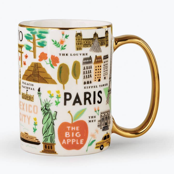 Rifle Paper Co - Wholesale Coffee Mug - Bon Voyage Porcelain Mug0
