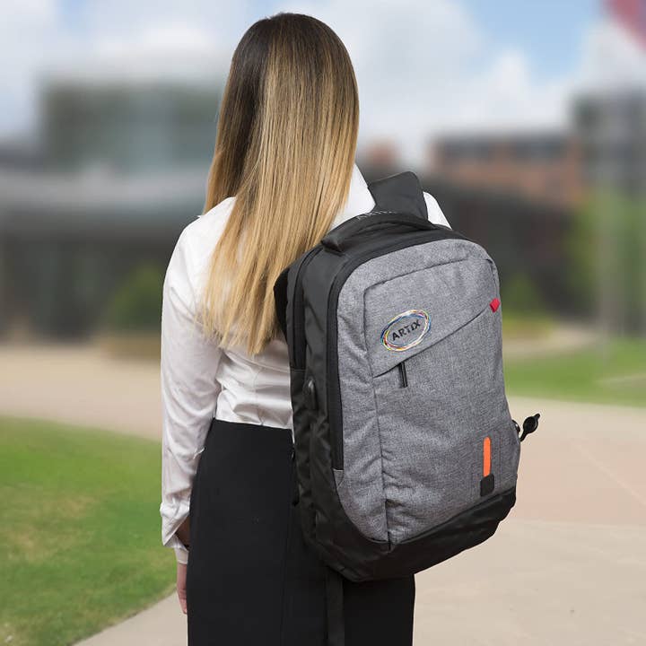 Symphonized - Wholesale Backpack - Unisex - Artix Power Bank Water Resistant Backpack For Laptops, 15.6"