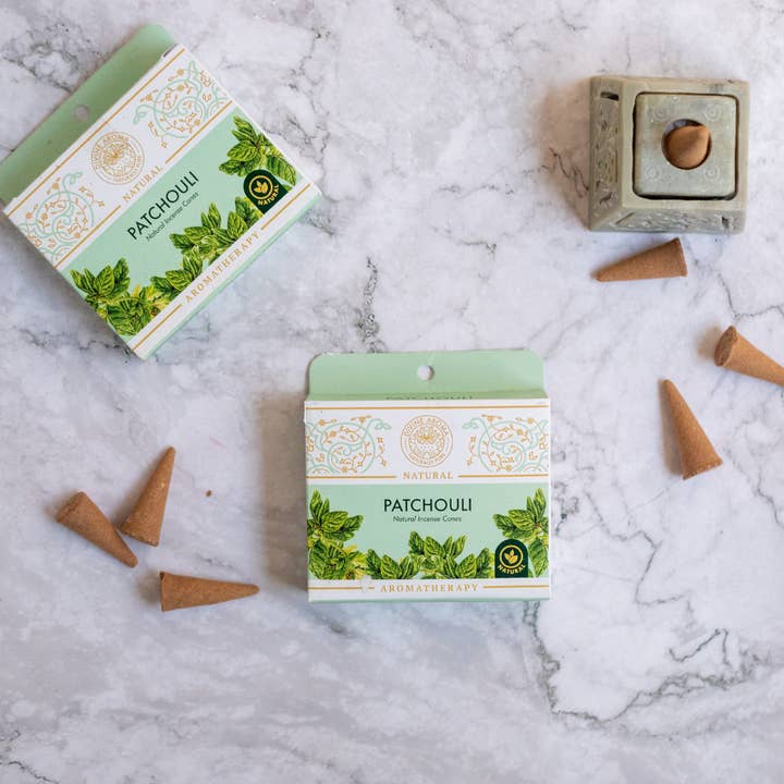 Patchouli | Natural Incense Cones | No charcoal for wholesale by Divine Aroma
