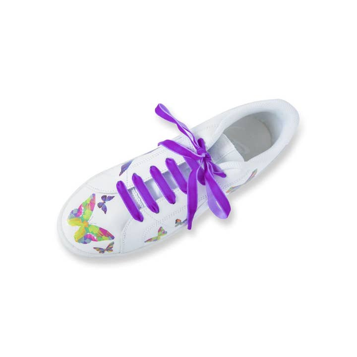 Wear Your Sole - Wholesale Shoelaces – Unisex - Velvet KickStrands - Proud Purple4