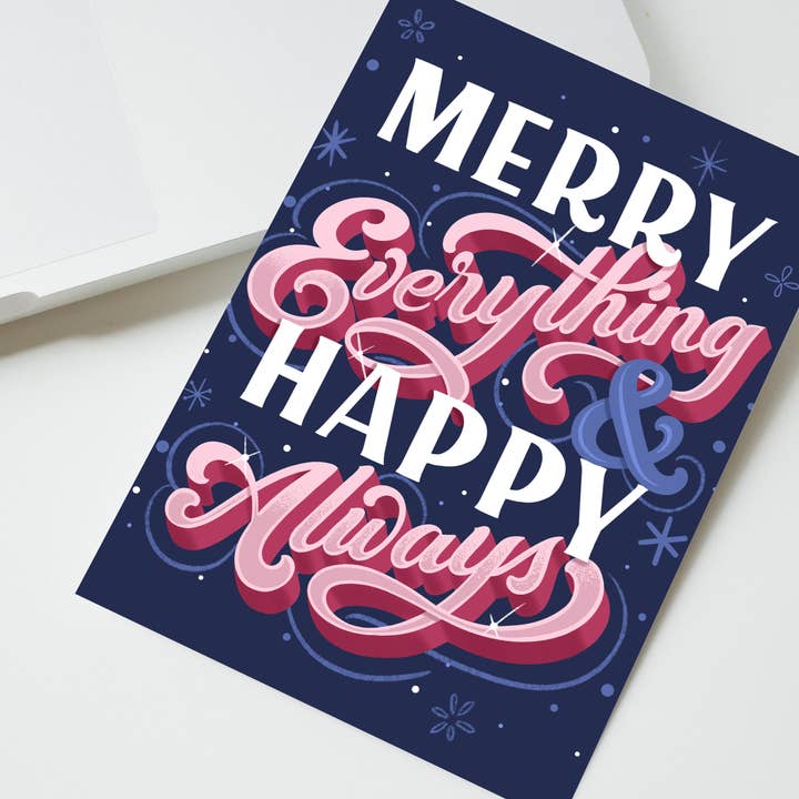 Merry Everything - Gratulationskort (jul/helgdag) för wholesale av To & From Gift Co.