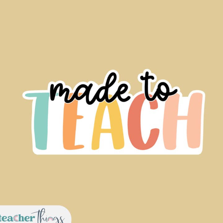 Pegatina hecha para enseñar para venta al por mayor de Cute Teacher Things