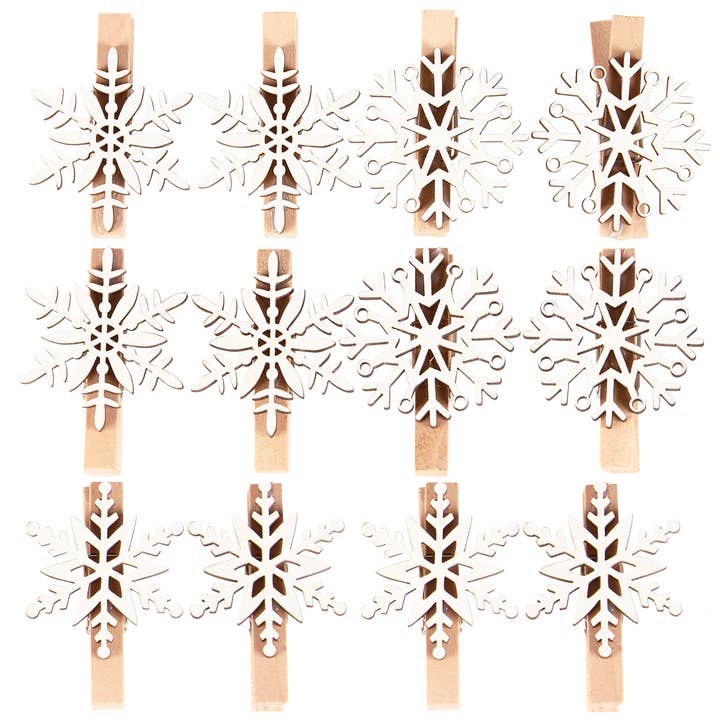 Snowflake Place Card Holder Set for wholesale by Primitives by Kathy