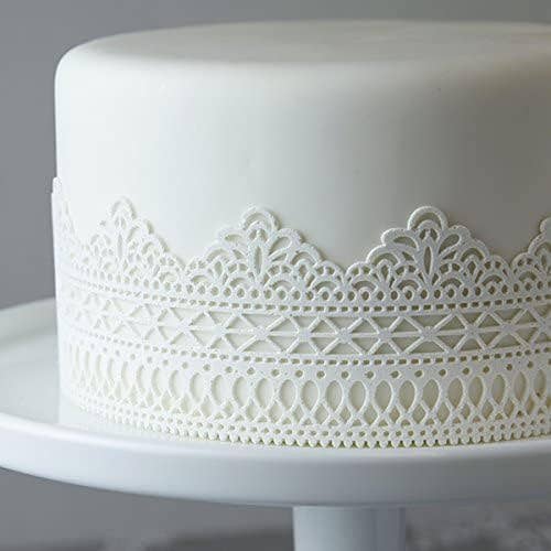 Roman Border Silicone Lace Mat for Cake Decorating, by Global Sugar Art for wholesale by Global Sugar Art