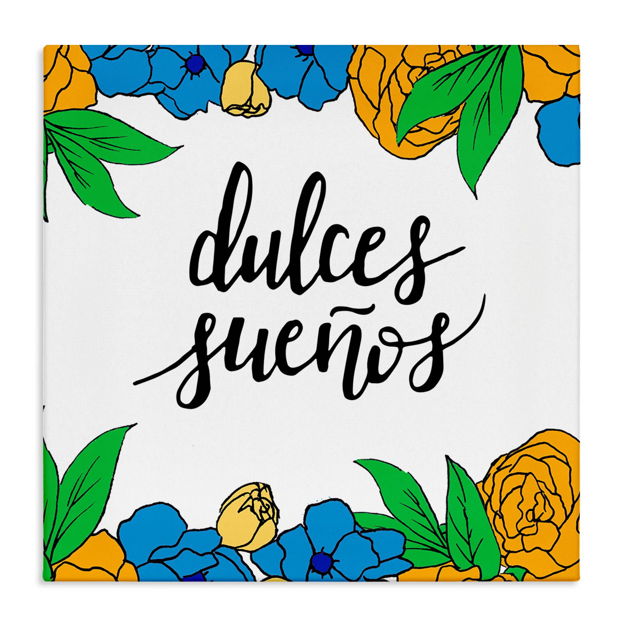 Stupell Industries - Vendita all'ingrosso Decorazione da parete - Bambini e neonati - Decorazione da parete su tela Dulces Sueños Flores Tropicales10