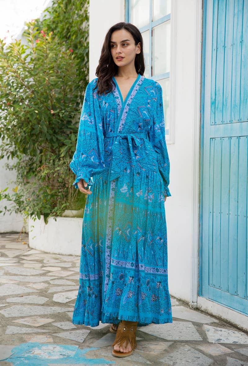 last queen - Wholesale Kimono - Dames - Vloeiende kimono met bloemenprint3