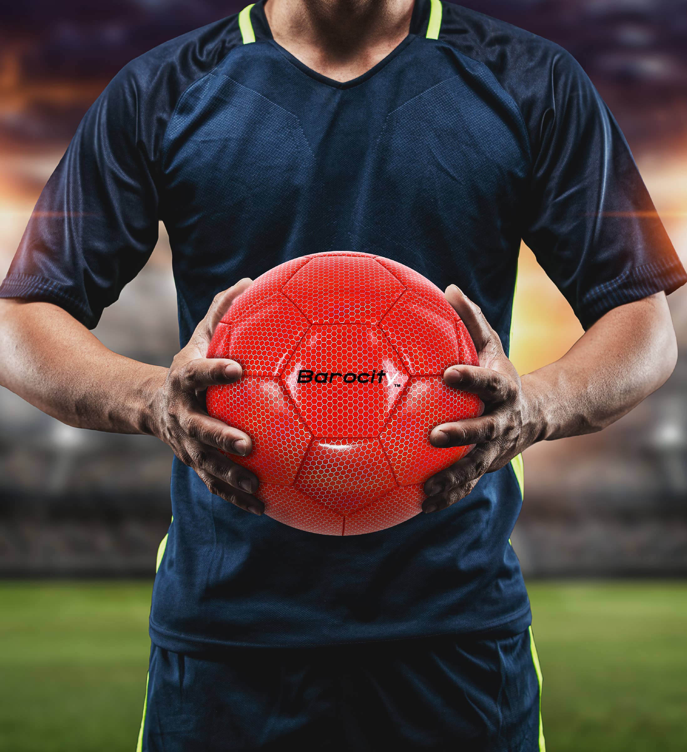 Cota Global - Wholesale Sports ball - Soccer Ball - Red Modern Pattern - Size 43