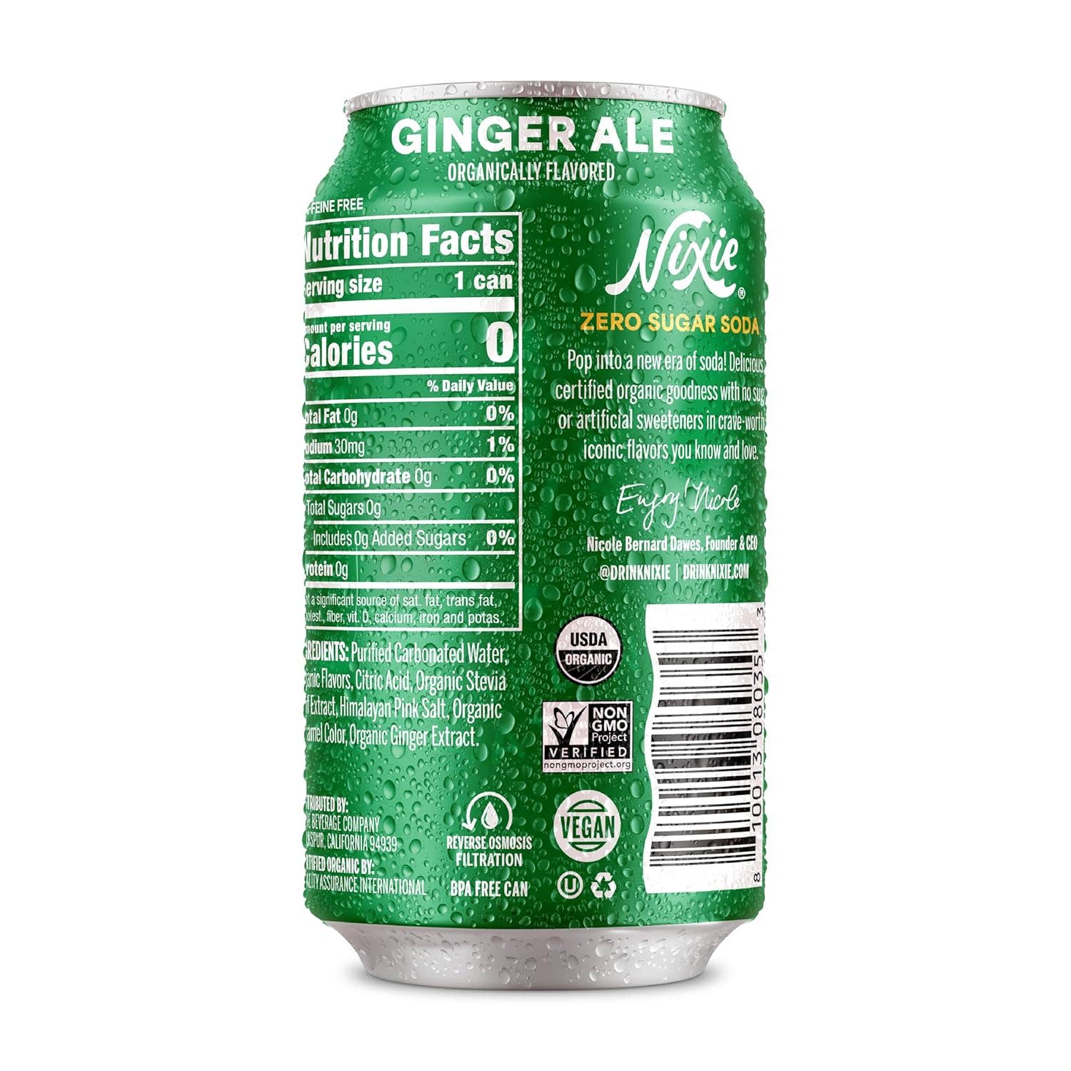 Oasis Snacks - Wholesale Soda/Carbonated Drink - Nixie Organic Zero Sugar Soda, 12 Fl Oz5