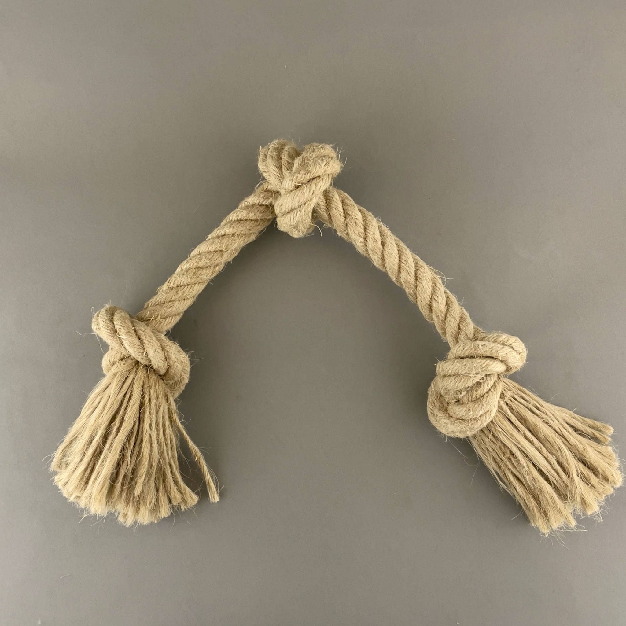 Pawsome Pet Toys - Wholesale Pet Rope Toy - Dog - Hemp Rope Dog Toy with 3 Knots | 100% Natural Dog Toy1