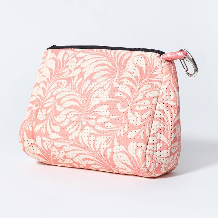 LARGE NEOPRENE POUCH PALM PINK for wholesale by Pop Ups Brand