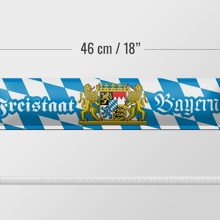 Femer - Wholesale Sign - Bavarian metal sign 46x10cm Freistaat Bayern3