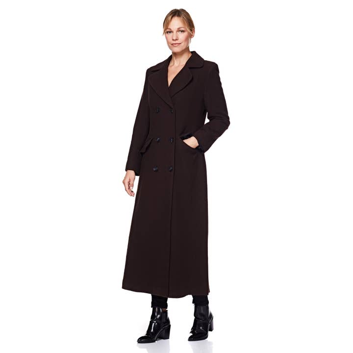 Anastasia – Engroshandel Frakke - Dame – Dame Dobbelt Breasted Uld Cashmere vinterfrakke