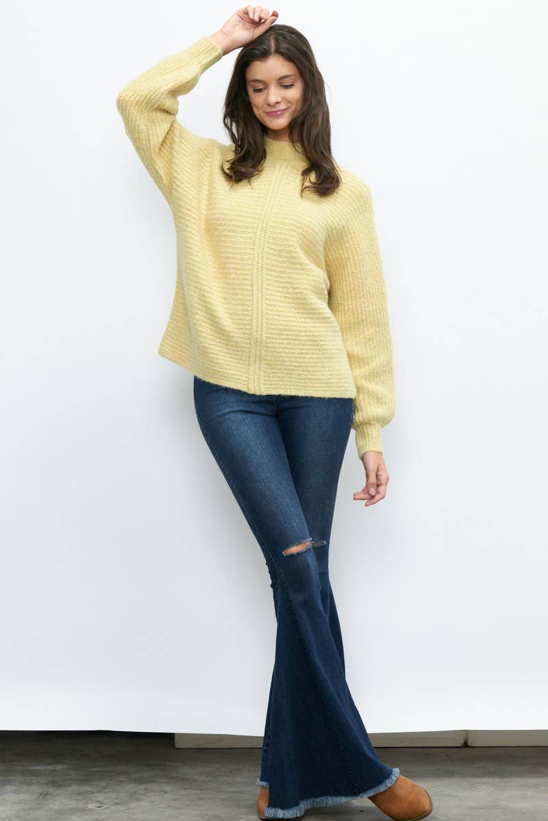 Newbury Kustom - Wholesale Knit Sweater - Women's - 10978 - FRONT SEAM DETAIL MOCKNECK SWEATER7