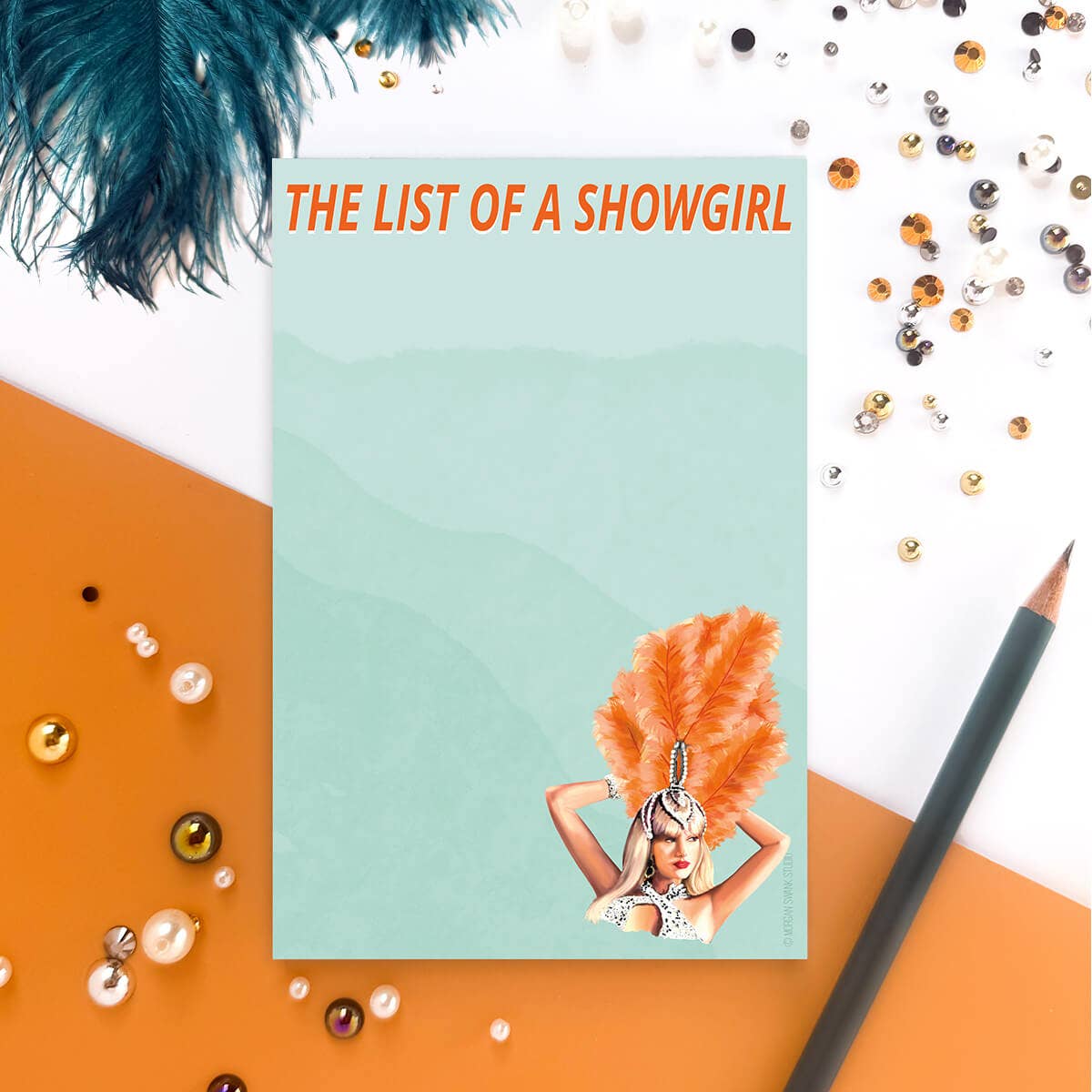 Morgan Swank Studio - Wholesale Notepad - Taylor Showgirl | Pop Culture Notepad1