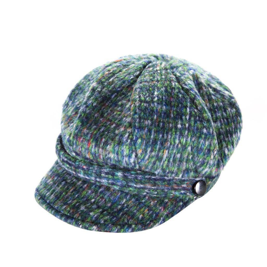 Heritage Traditions – Engroshandel Newsboy/schoolboy hat - Unisex – Brushed tweed newsboy kasket0