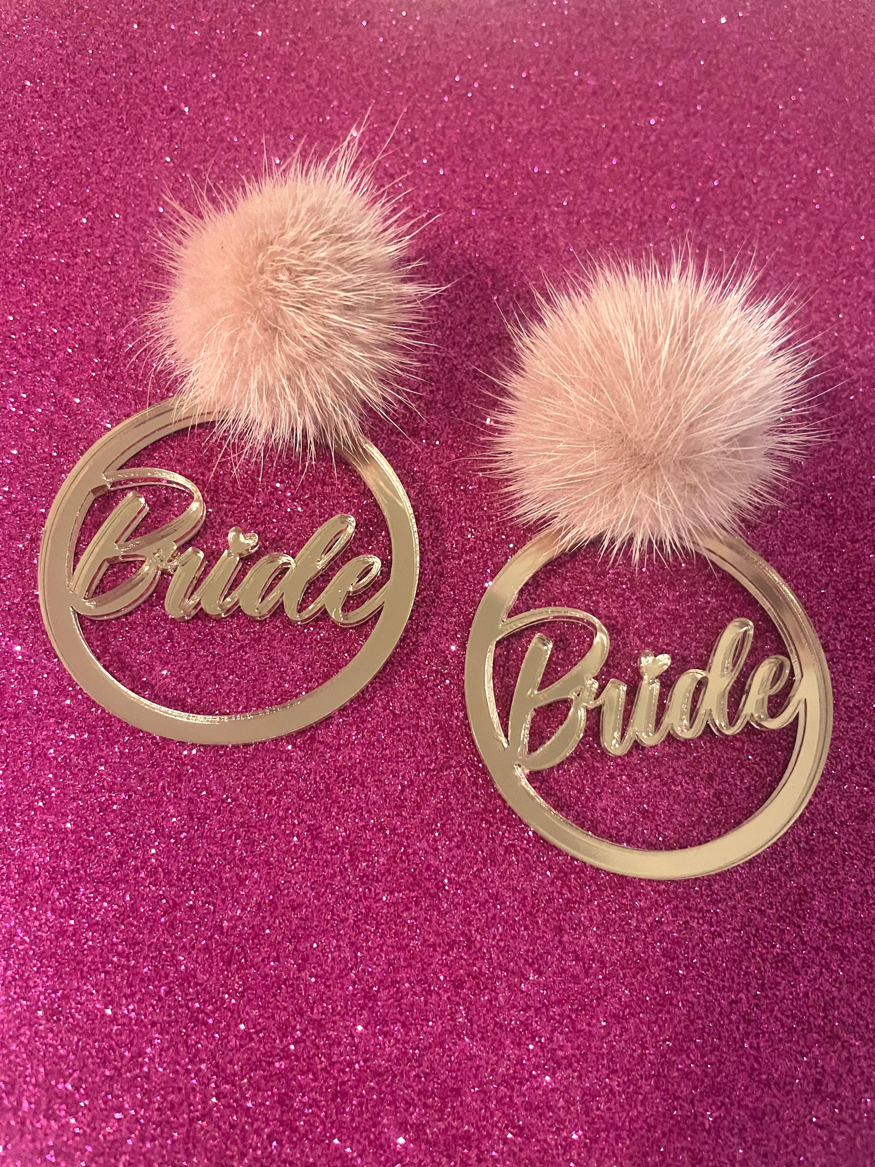 Louie Love - Wholesale Dangle Earrings - Bride Bridal Acrylic Earrings11