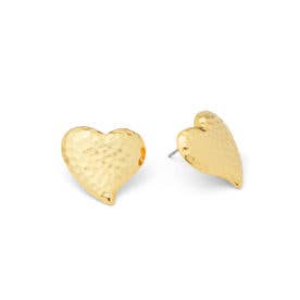 Hammered Heart Earrings for wholesale by Johannah Masters Collection