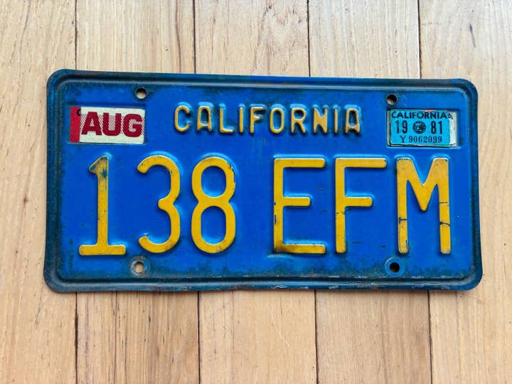 1981 California License Plate for wholesale by RusticPlates