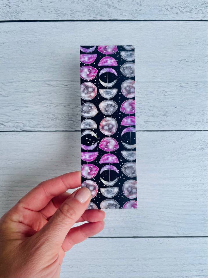 Moon Phases Bookmark for wholesale by A Quartzy Life