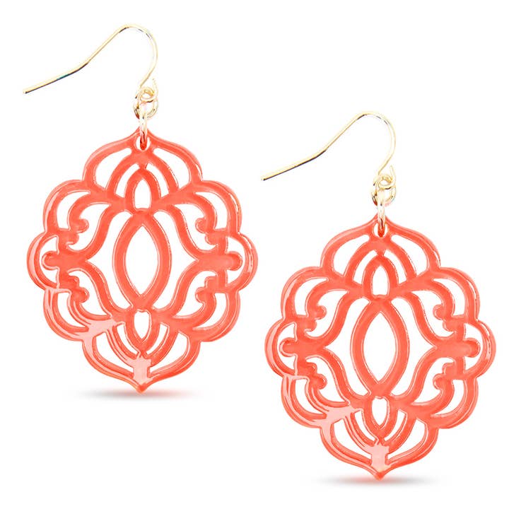 ZENZII Jewelry – wholesale Dangle earrings – Baroque Resin Drop Earring15