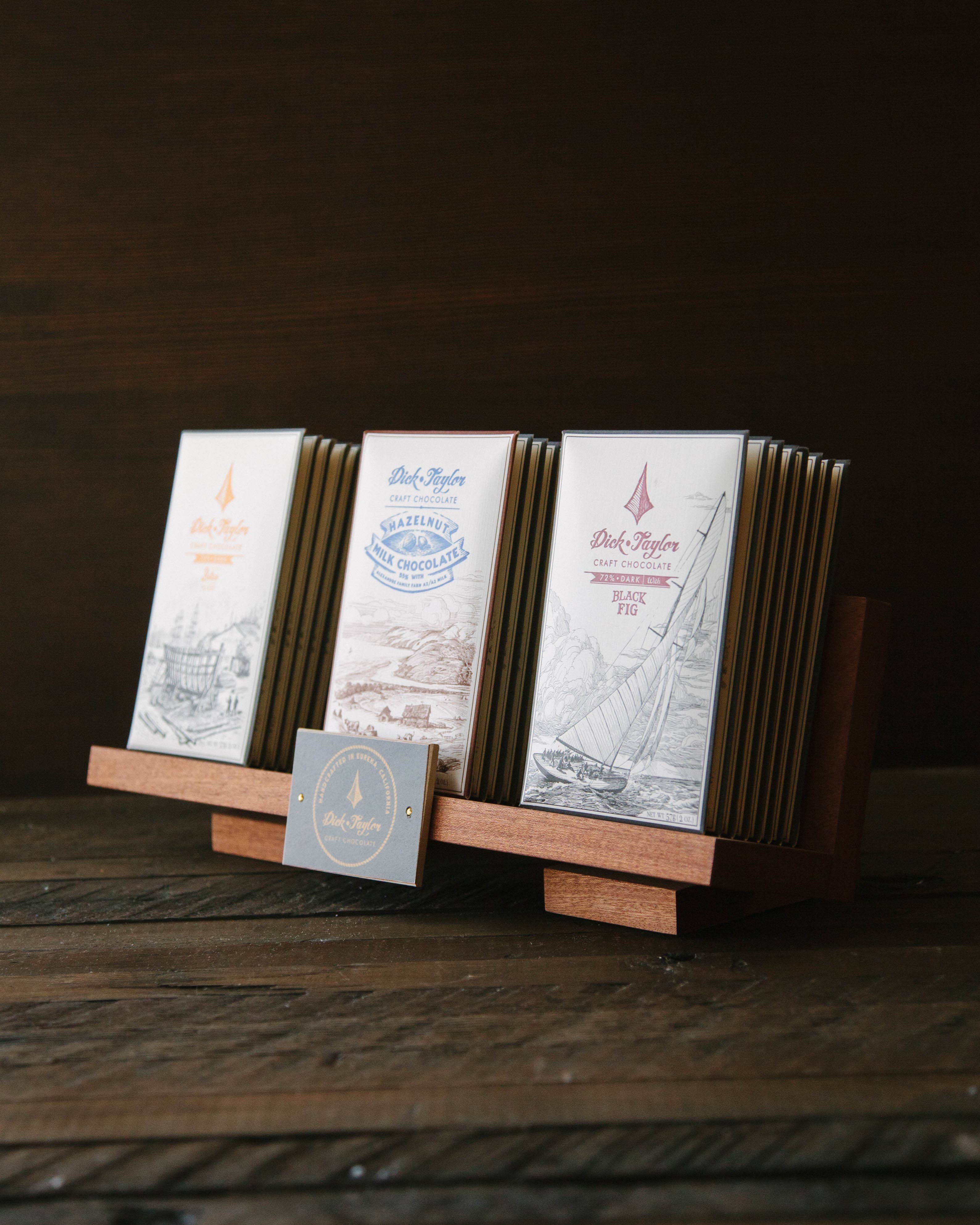 Dick Taylor Craft Chocolate - Wholesale Retailer Display - Food & Drink - Wooden Display - Single Tier1