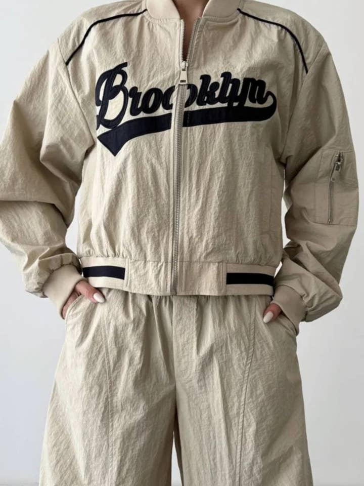 Chaqueta Bomber Gráfica "Brooklyn" para venta al por mayor de My 9Teen