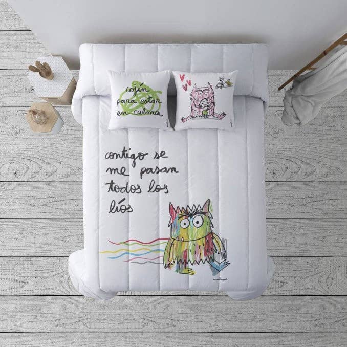 Dekbedovertrek met knopen 100% katoen Lios Castellano voor wholesale door SG Hogar