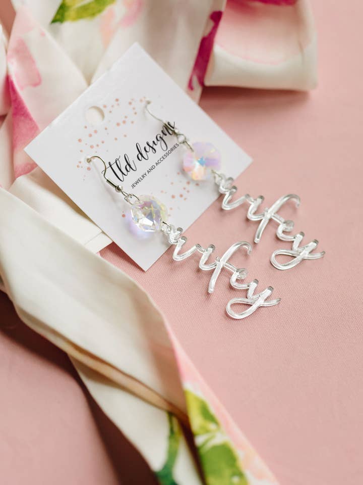 Silver Iridescent Wifey for wholesale by TLD Designs