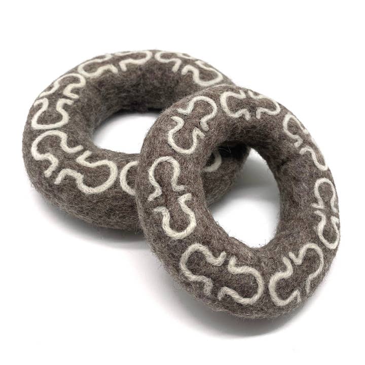 Alchemy Life & Death Ring - All-Natural Wool Dog Toy for wholesale by Wooliie