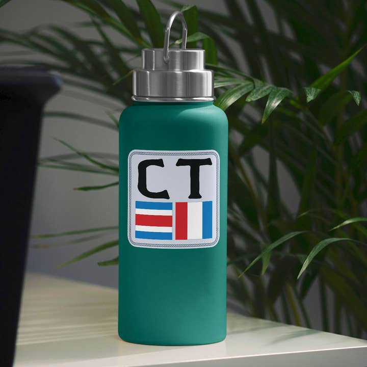 RetroPlanet - Wholesale Sticker - Connecticut Nautical Flags State Abbreviation Vinyl Sticker2