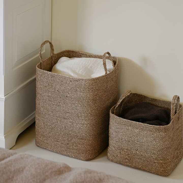 SUNNY HOME - Wholesale Basket - Square Seagrass Basket – Souk Square Large3