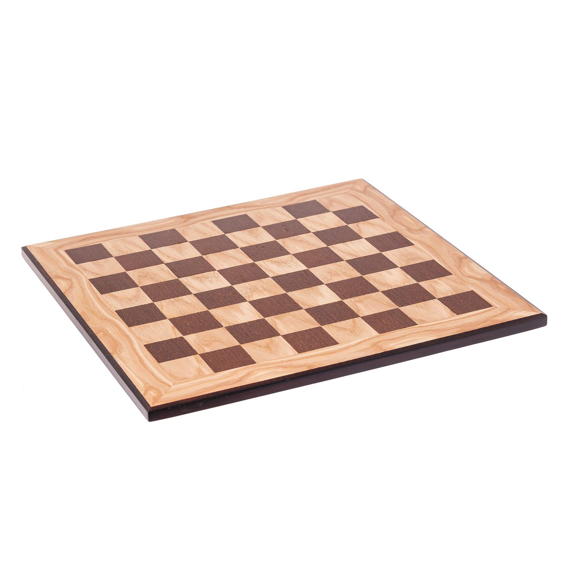 ARTIA LTD - Wholesale Board Game - Olive Wood Chess,  Black Squares & Metal Chess Pieces Roman3