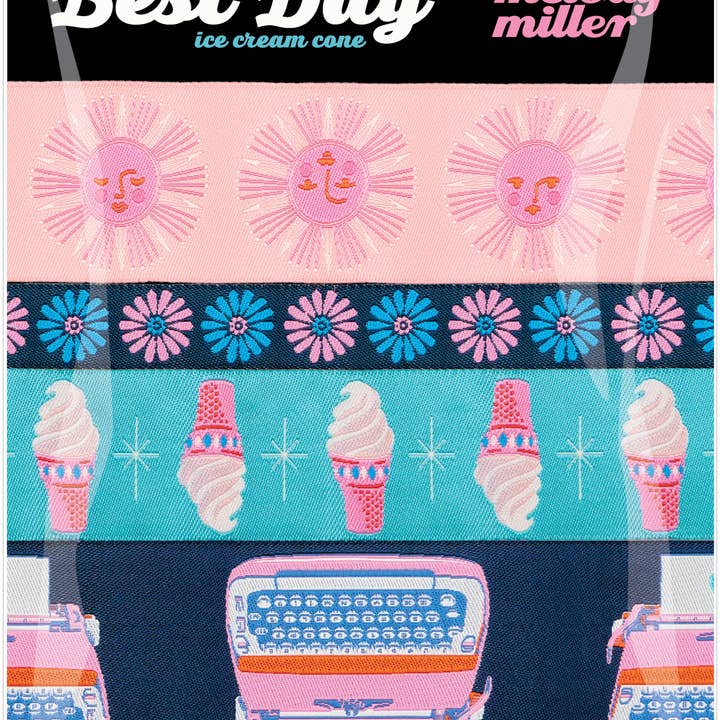 Renaissance Ribbons - Wholesale Ribbon - Gift Wrapping - Best Day - Designer Pack - Ice Cream Sundae - PRO 3 PACK1