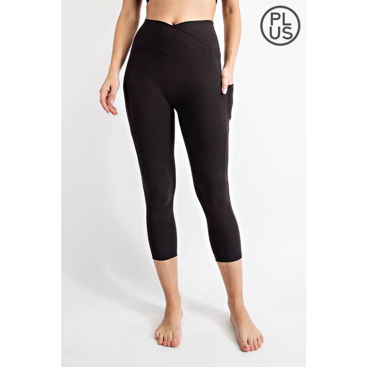 Rae Mode - Wholesale Athletic/Lounge Leggings - Women's - PLUS SIZE V WAIST CAPRI LENGTH LEGGINGS4