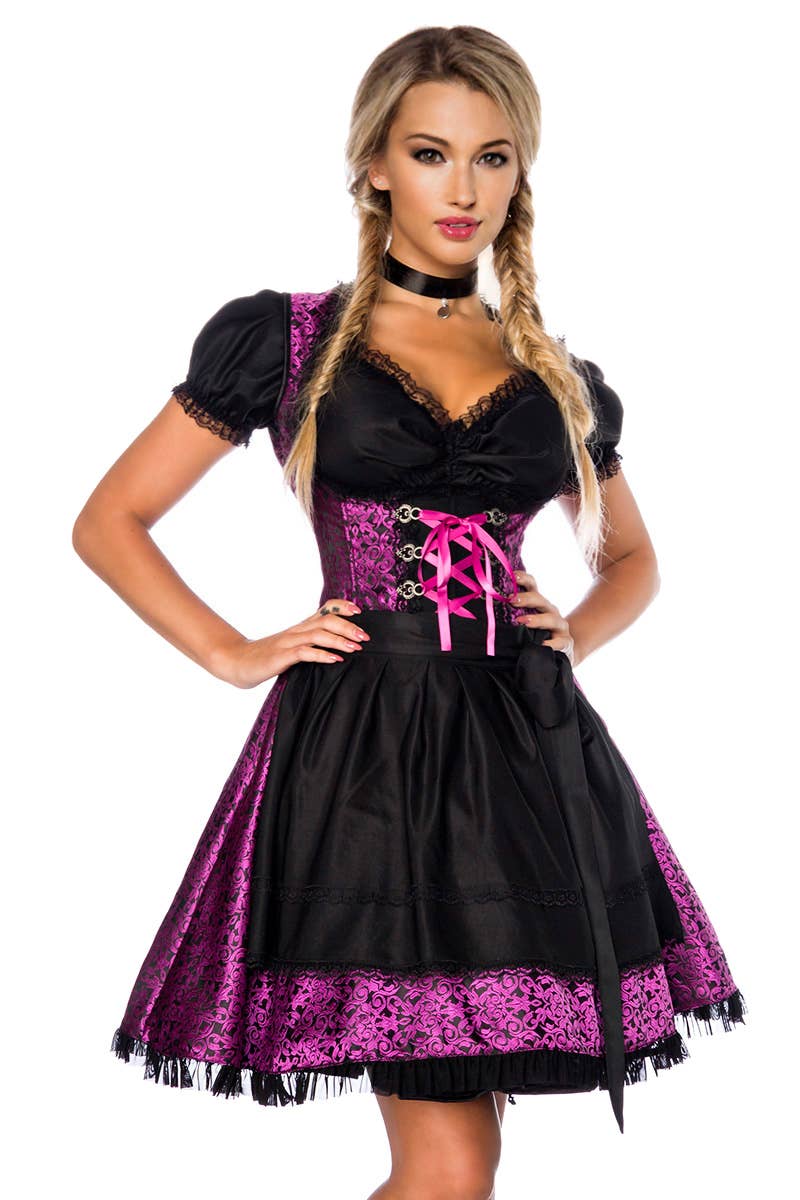 atixo GmbH - Vente Déguisement – femme - Dirndl premium avec blouse et tablier (7000)8