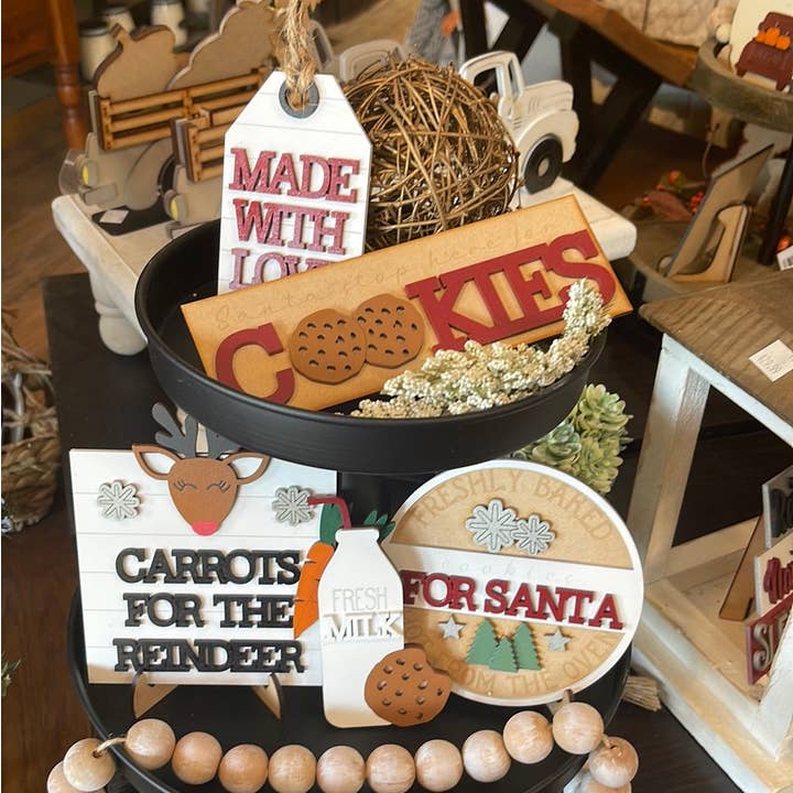 Tablettset „Karotten für das Rentier“, Weihnachten für den Großhandel von Rustic Home Co LLC