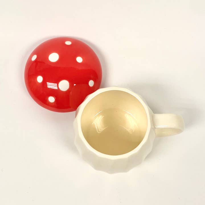 Properly Improper - Wholesale Coffee mug - Ceramic Mug Red Wild Mushroom1