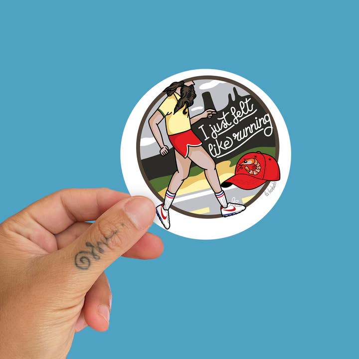 I Just Felt Like Running Vynil Sticker for wholesale by La Barbuda - No U.S. custom fees