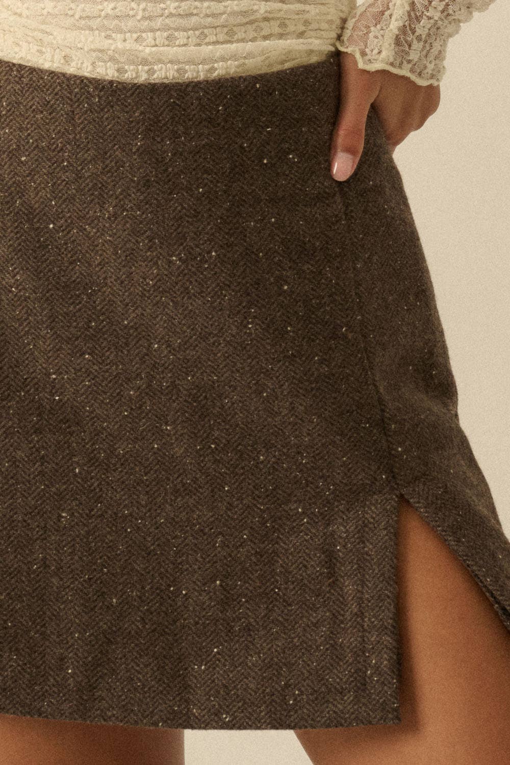 Promesa USA - Wholesale Skort - Women's - Herringbone Tweed Mini Skort25