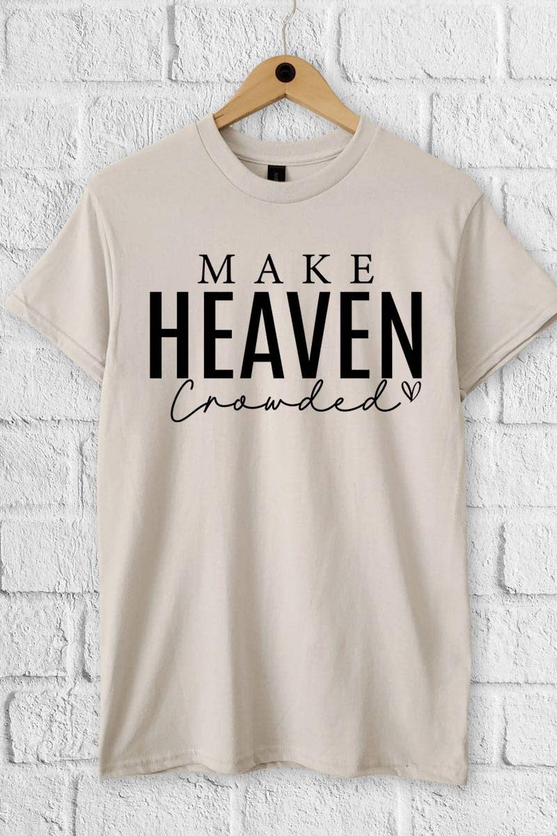 COLORBEAR - Wholesale T-Shirt (Graphic) - Women's - Make Heaven Crowded Graphic Heavy Cotton Tee5